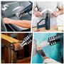 Pfloge® Decapeur Thermiques 2500W avec Affichage Numérique LCD, 50℃-600℃ Pistolet Thermique Température et Flux D'Air Réglables,