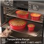 Moule Gateau Silicone, 4Pcs Moule a Gateau Rond, Moule Silicone Patisserie Dégagement Rapide Pour Gateau éponge, Antiadhésif Mou