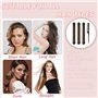 3Pcs Bigoudis Sans Chaleur, Bigoudis Cheveux avec 1 peigne, Boucles Sans Chaleur, Bigoudis Pendant la Nuit pour Cheveux Court et