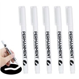 Gudemoore 5 PCS Stylo Blanc Imperméable et SéChage Rapide