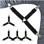 4 PCS Tendeur Drap Housse avec Clips en Métal