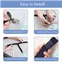 4 PCS Tendeur Drap Housse avec Clips en Métal, Attache Drap Housse Réglable, Tendeur Drap pour Draps, Sangles de Support de Drap