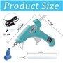 20W Sûr Colle Pistolet avec Bâtons de Colle 7mm & 3 Coussinets en Silicone Anti-brûlure