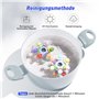 Jouet pour Bébé à Partir de 0-3 Mois, Anneau de Dentition en Silicone, Hochet Sensoriel, Jouet de Préhension en Silicone, Educat