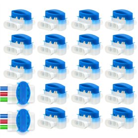 20 Pieces Connecteurs de Câble Remplis des Résines Connecteurs de Câble Robot Tondeuse Remplis Tondeuse Remplis de Gel Résine Or