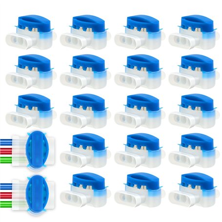 20 Pieces Connecteurs de Câble Remplis des Résines Connecteurs de Câble Robot Tondeuse Remplis Tondeuse Remplis de Gel Résine Or