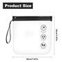 4 Pcs Trousse de Toilette Transparente Femme 20x20cm Transparente Voyage Kit de Voyage pour l'Avion Sacs d'avion Trousse Transpa