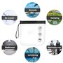 4 Pcs Trousse de Toilette Transparente Femme 20x20cm Transparente Voyage Kit de Voyage pour l'Avion Sacs d'avion Trousse Transpa