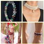 Fil Elastique pour Bracelet Resistant, 3 Rouleaux Fil pour Bracelet Perle Transparent, Fil Nylon pour Bracelet 0.5mm 0.8mm 1mm, 