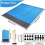 Tapis de Plage Imperméable 210 x 200 cm Portable Couverture de Plage Douce et Soyeuse Portable Anti Sable Natte de Plage Serviet
