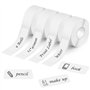 NVIYAM 4pcs Étiquettes Autocollantes pour Étiqueteuse P15/D30/Q30