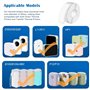 NVIYAM 4pcs Étiquettes Autocollantes pour Étiqueteuse P15/D30/Q30,12 x 40 mm Papier Autocollant Imprimante Etiquette Autocollant