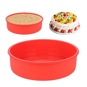 NVIYAM Moule Gateau Silicone Rond 20cm 2Pc