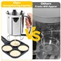 Distributeur de Pâte 800 ML, Distributeur Pate a Crepe en Acier Inoxydable, avec Support, Distributeur de Pâte à Crêpes, Distrib