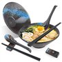 Lot de 2 Bols à Ramen en Céramique avec Cuillère Et Baguettes - Japonaise Aux Nouilles Ramen Bols pour Ramen
