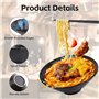 Lot de 2 Bols à Ramen en Céramique avec Cuillère Et Baguettes - Japonaise Aux Nouilles Ramen Bols pour Ramen, Salade, Céréales, 
