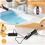 NVIYAM Mousseur à Lait Électrique avec 3 Têtes d'Agitation, Mousseur à Lait Rechargeable - USB Rechargeable, Réglable en 3 Vites