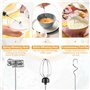 NVIYAM Mousseur à Lait Électrique avec 3 Têtes d'Agitation, Mousseur à Lait Rechargeable - USB Rechargeable, Réglable en 3 Vites