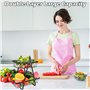NVIYAM 2 Étages Corbeille à Fruits et Légumes, Support pour Comptoir de Cuisine, Panier en Maille Métallique pour Oignons et Col