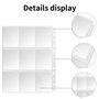 Classeur de cartes 60 pages 1080 Pochettes pour Cartes Pokemon,Transparent Trading Card Sleeves Jeu de Rangement Collection pour
