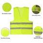 Gilet De Sécurité Haute avec des Bandes Réfléchis