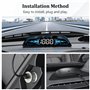 AMROOLOO Compteur de vitesse GPS pour voiture, affichage de la vitesse, affichage tête haute, compteur de vitesse, compatible av