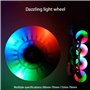 Merkts Roues de patin en ligne, 8 roues clignotantes à LED colorées, roues lumineuses, PU résistantes à l'usure pour adultes et 