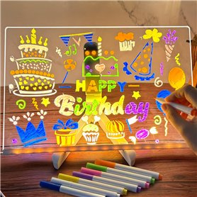 Tableau Acrylique Lumineuse Message LED
