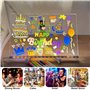 Tableau Acrylique Lumineuse Message LED, Tableau en acrylique avec 7 Couleurs Stylo, Avec Support Réglable, Tableau D'écriture L