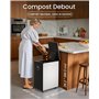 GEME Composteur Électrique de Cuisine 19L, Ajoutez des déchets à Tout Moment, Pas besoin de changer le Filtre, Cycliste Alimenta