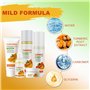 HASAIKA® Set de Soins, Set de soins au curcuma, Set de soins du visage au curcuma, produits de soins du visage hydratants et aff