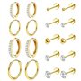 MeoZynxadril 9 Paires Boucles d'Oreilles