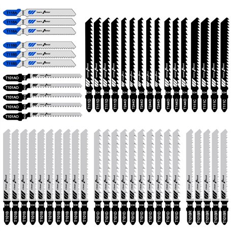 Firschoie Lot de 52 Lames de scie sauteuse