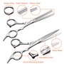 Uootach 2 Pièces Ciseaux Coiffure, Ciseaux de coiffage ultra tranchants et précis, Ciseaux de barbier professionnels en acier in