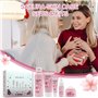 Fengyang® 5Pcs Set de Soins, Sakura Ensemble De Soins De La Peau, Soins Du Visage À Texture Rafraîchissante, Kit de Soins de La 