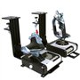 Meza Lot de 2 Supports de Bureau résistants compatibles avec Logitech G X52/X52 Pro/X56/X56 Rhino/Thrustmaster T.16000M FCS/TCA 