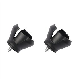 ANCLLO Lot de 2 pinces de ramassage pour balles de golf - 3 griffes - Accessoire de golf - Noir
