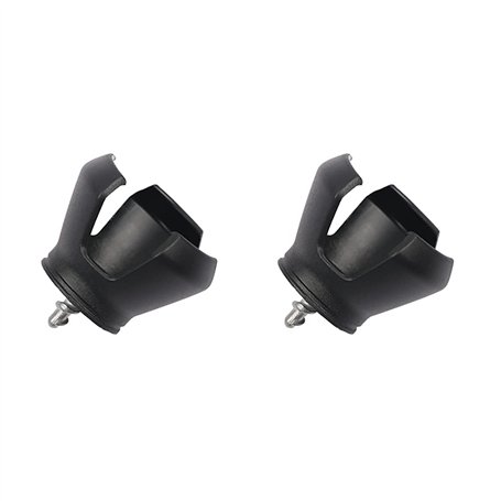 ANCLLO Lot de 2 pinces de ramassage pour balles de golf - 3 griffes - Accessoire de golf - Noir