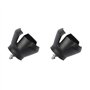 ANCLLO Lot de 2 pinces de ramassage pour balles de golf - 3 griffes - Accessoire de golf - Noir