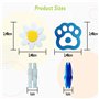 WLICCHS Lot de 6 amortisseurs de tennis en silicone pour raquette de tennis, raquette de badminton, raquette de squash, en forme