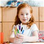 Lot de 47 Ensembles de Coloriage, Rose Ensemble de Papeterie, 3D Trousse de Papeterie, Feutres Coloriage Enfants, Autocollants, 