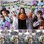 DEVOKE 84 Pièces Nightmare Before pour Fête de Noël et Halloween Cauchemar Veille, comprenant Assiettes, Tasses, Nappes, Bannièr