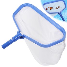 Épuisette de piscine professionnelle en métal avec cadre en aluminium - Épuisette de bassin à mailles fines - Pour le nettoyage
