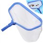 Épuisette de piscine professionnelle en métal avec cadre en aluminium - Épuisette de bassin à mailles fines - Pour le nettoyage