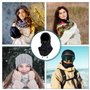 KNGNGK Cagoule Balaclava, Cagoule Polaire Hiver, Cagoule Ski Balaclava, Cagoule Vélo Hiver Homme, Cagoule Moto Balaclava Hiver, 