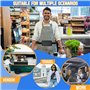 KNGNGK Sacoche Banane Serveur, Sacoche de Service en PU avec Monnayeur Euro, Portefeuille de Serveur, Sacoche Serveur Monnayeur 