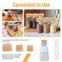 Lot De 48 Bouchon Liege Naturel Pour Le Bricolage, 8 Tailles Bouchon En Liege Bouchons De Liège Les Verres à Vin, Les Verres à B
