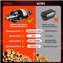 Secateur Electrique Sans Fil, 35mm Secateur a Batterie avec 4,0AH Batteries au Lithium (2 x 2,0AH Batteries), 6-8 Heures de Trav