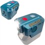 onduleur de batterie DC 18 V vers AC 240 V/220 V avec lumière