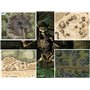 DollaTek 7PCS Metal Dice Set DND Game Polyhedral Solid Metal D&D Dice Set avec Sac de Rangement et Alliage de Zinc avec émail po